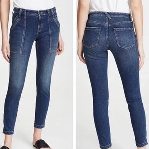 Joie Denim Park Skinny Jeans Size 27 Zipper Hem EUC